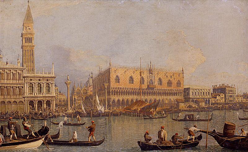 antonio canaletto View of the Ducal Palace in Venice oil painting image